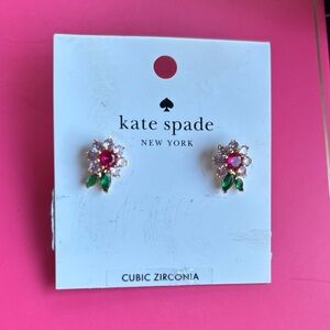 Kate Spade Floral Cubic Zirconia Earrings